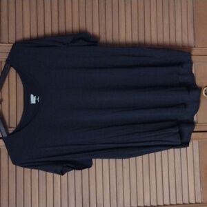 Women's Lands' End Tee Short Sleeve Black Large NWO Tags